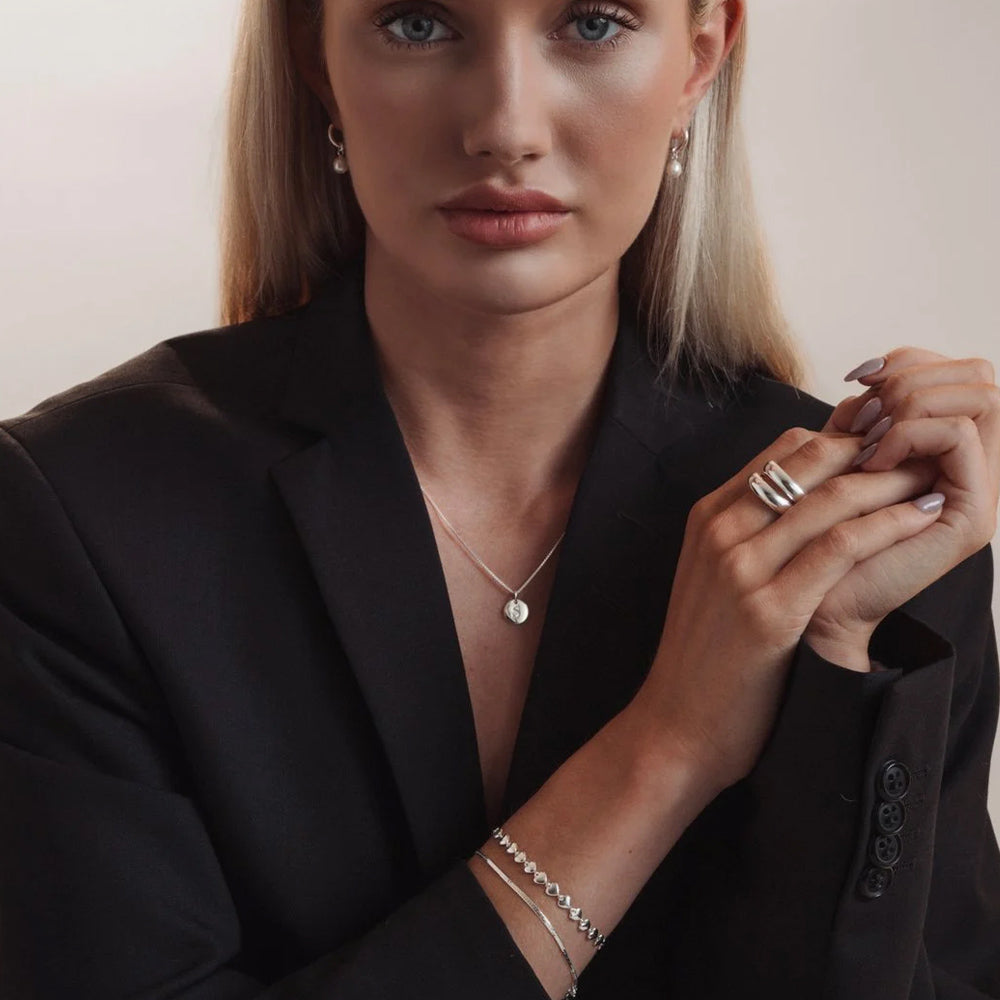 Armband Herringbone - silber Gr. M/L