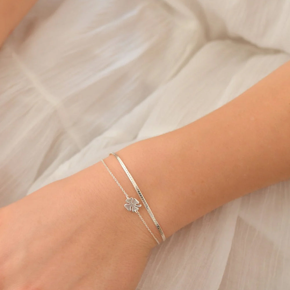 Armband Herringbone - silber Gr. M/L