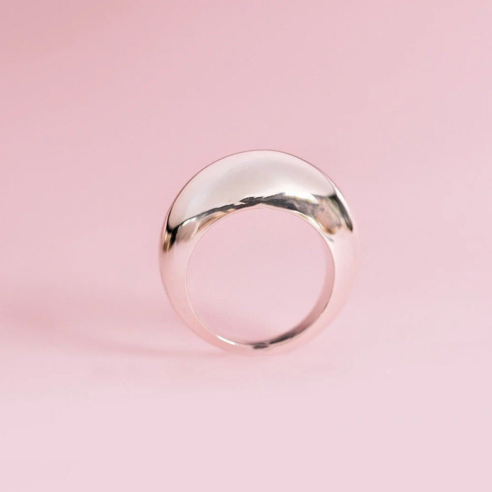 Ring Bolded Big - silber