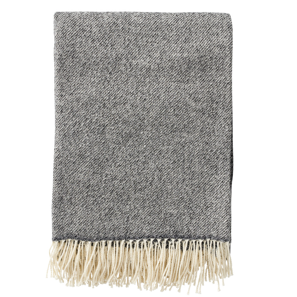 Wolldecke Storm - black melange