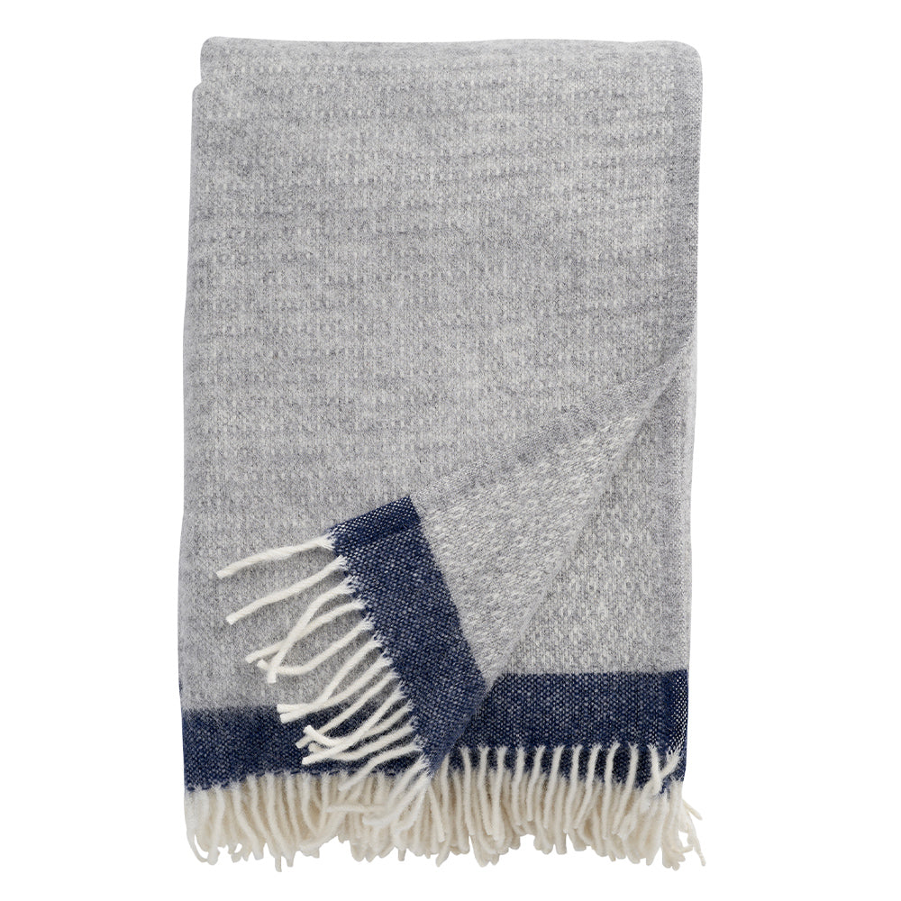Wolldecke Hampus - grey/navy