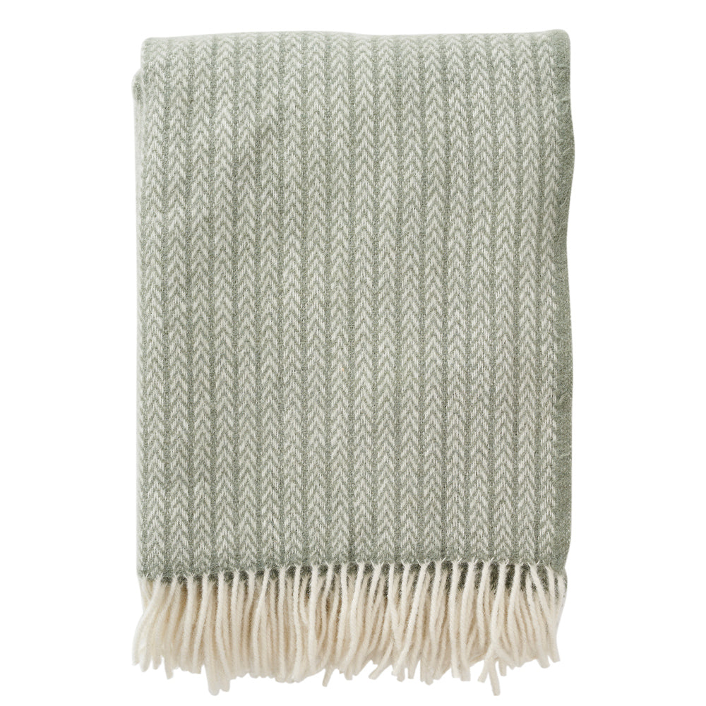 Wolldecke Otis - dusty green