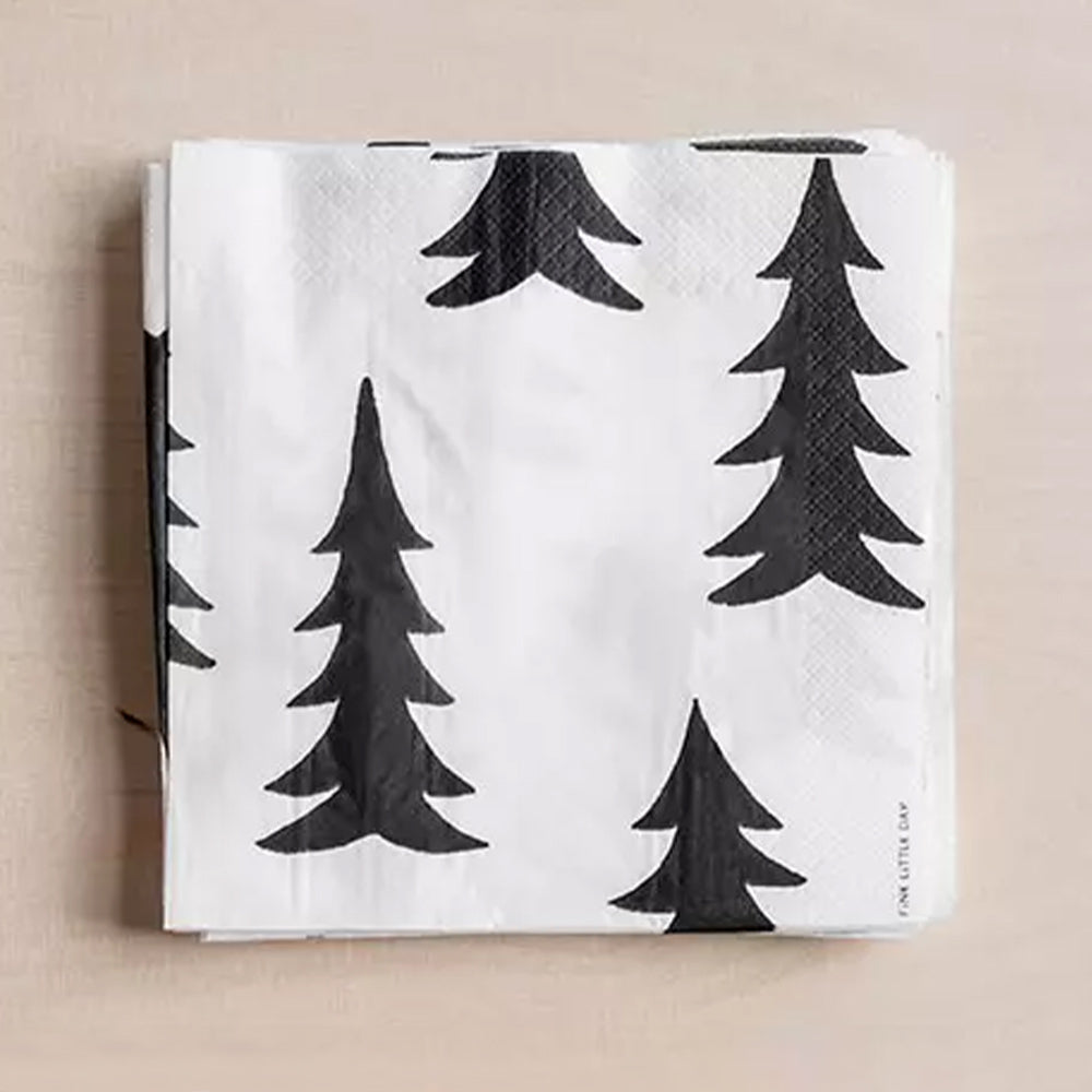 Papierservietten Gran - black 25 Stk.