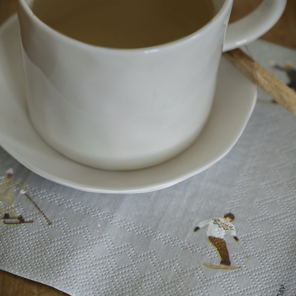 Papierservietten Skifahrer - 25 Stk.