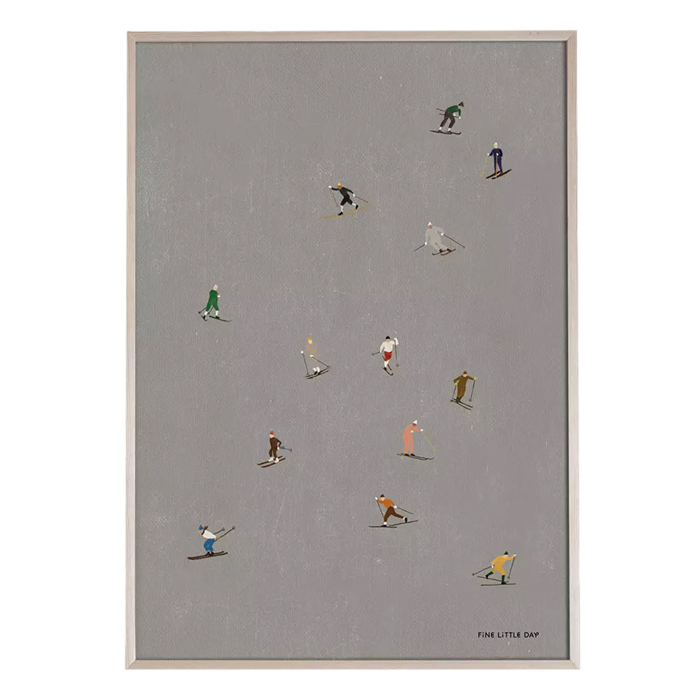 Druck Skifahrer - 50 x 70 cm