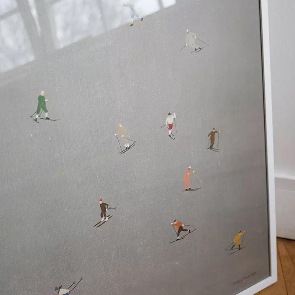 Druck Skifahrer - 50 x 70 cm