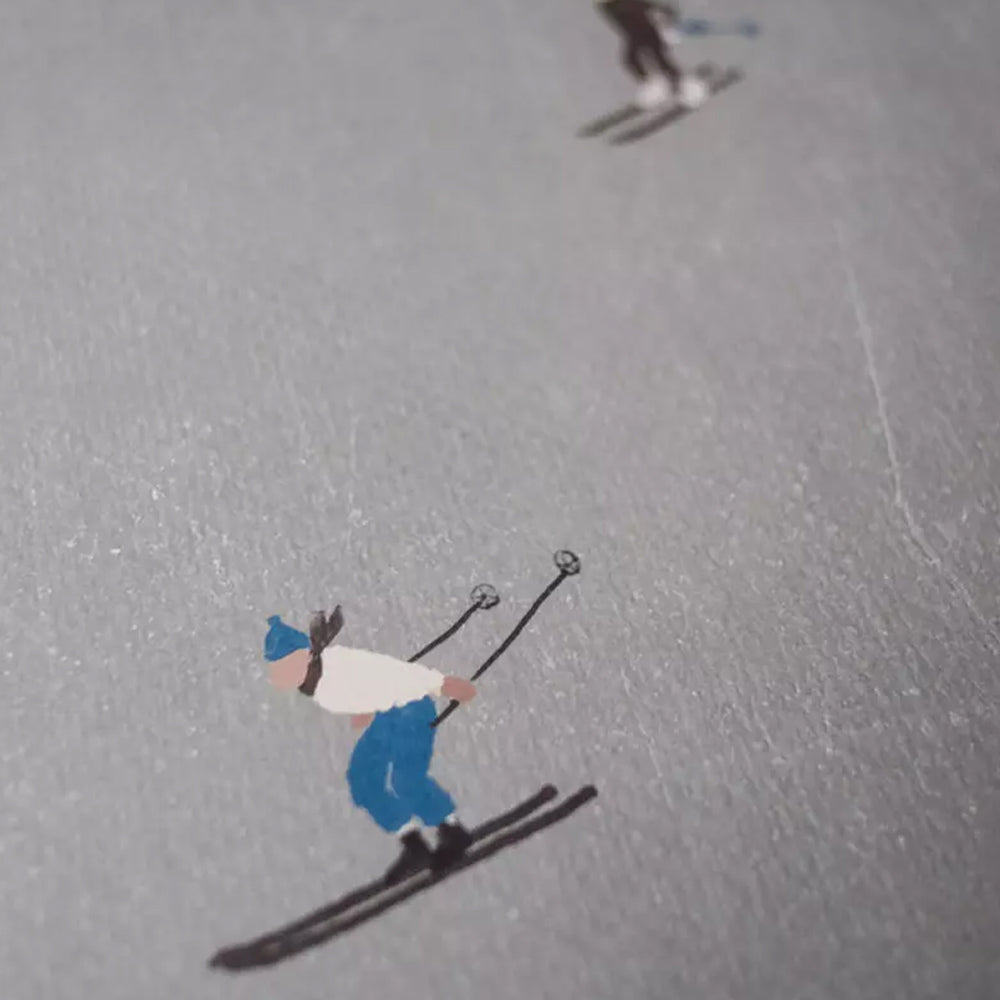 Druck Skifahrer - 50 x 70 cm