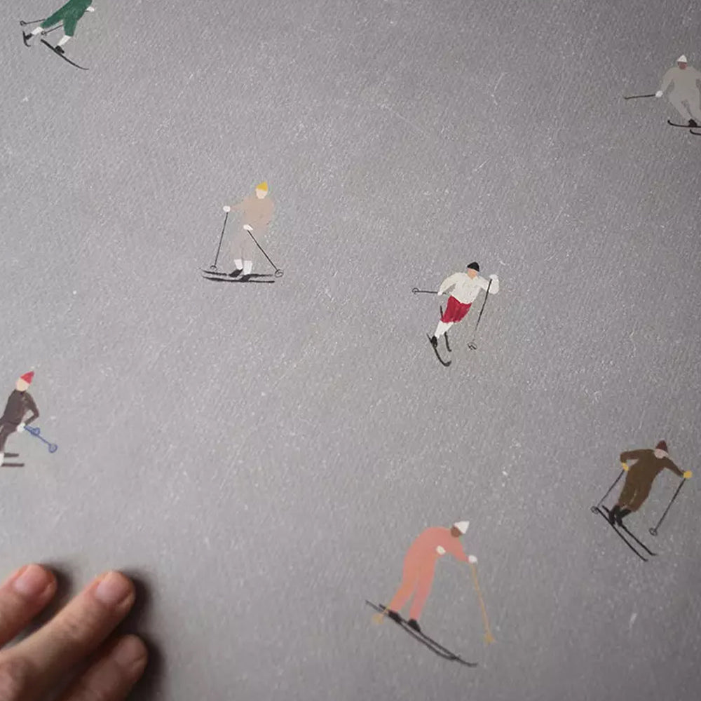 Druck Skifahrer - 50 x 70 cm