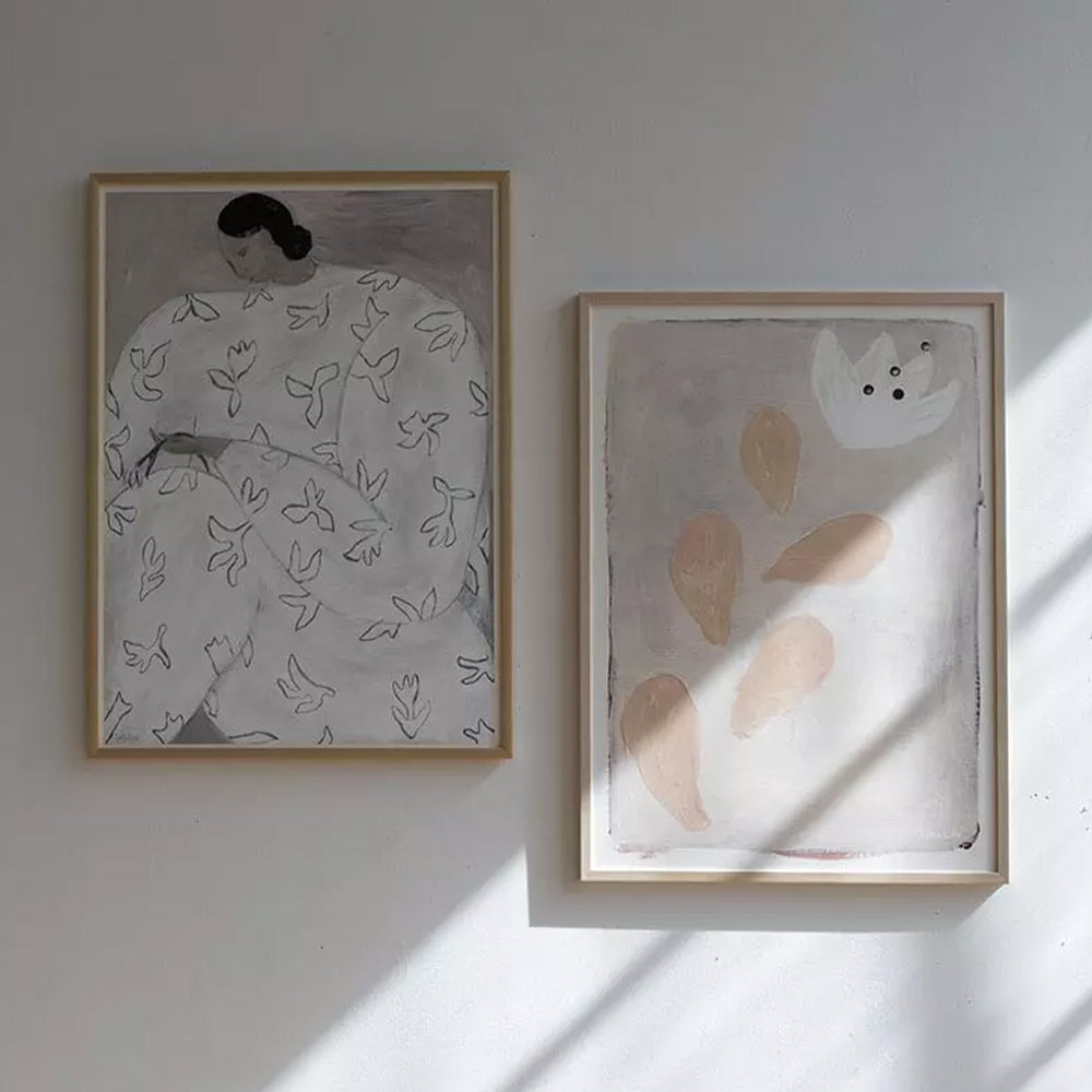 Druck White Flower - 50 x 70 cm