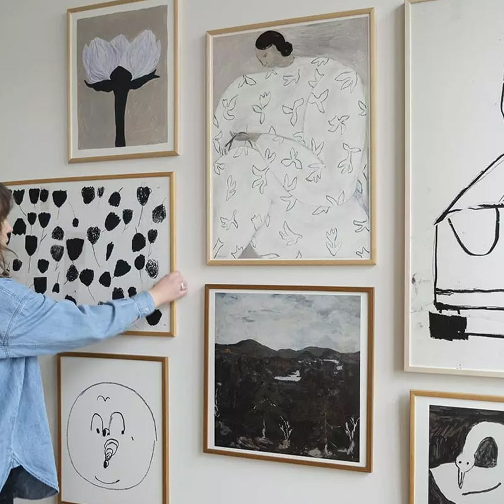 Druck White Flower - 50 x 70 cm