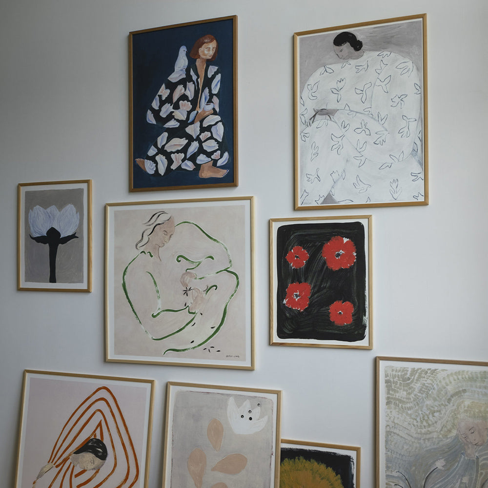 Druck White Flower - 50 x 70 cm