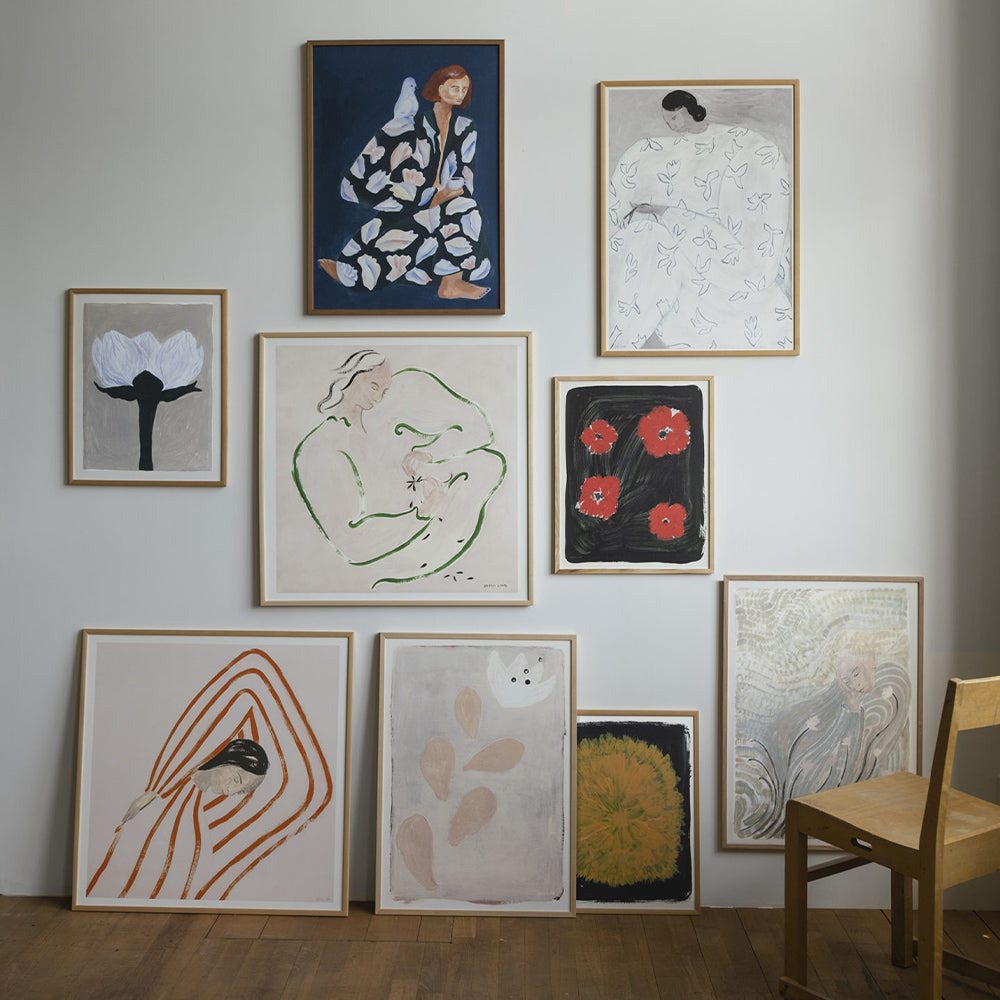 Druck White Flower - 50 x 70 cm