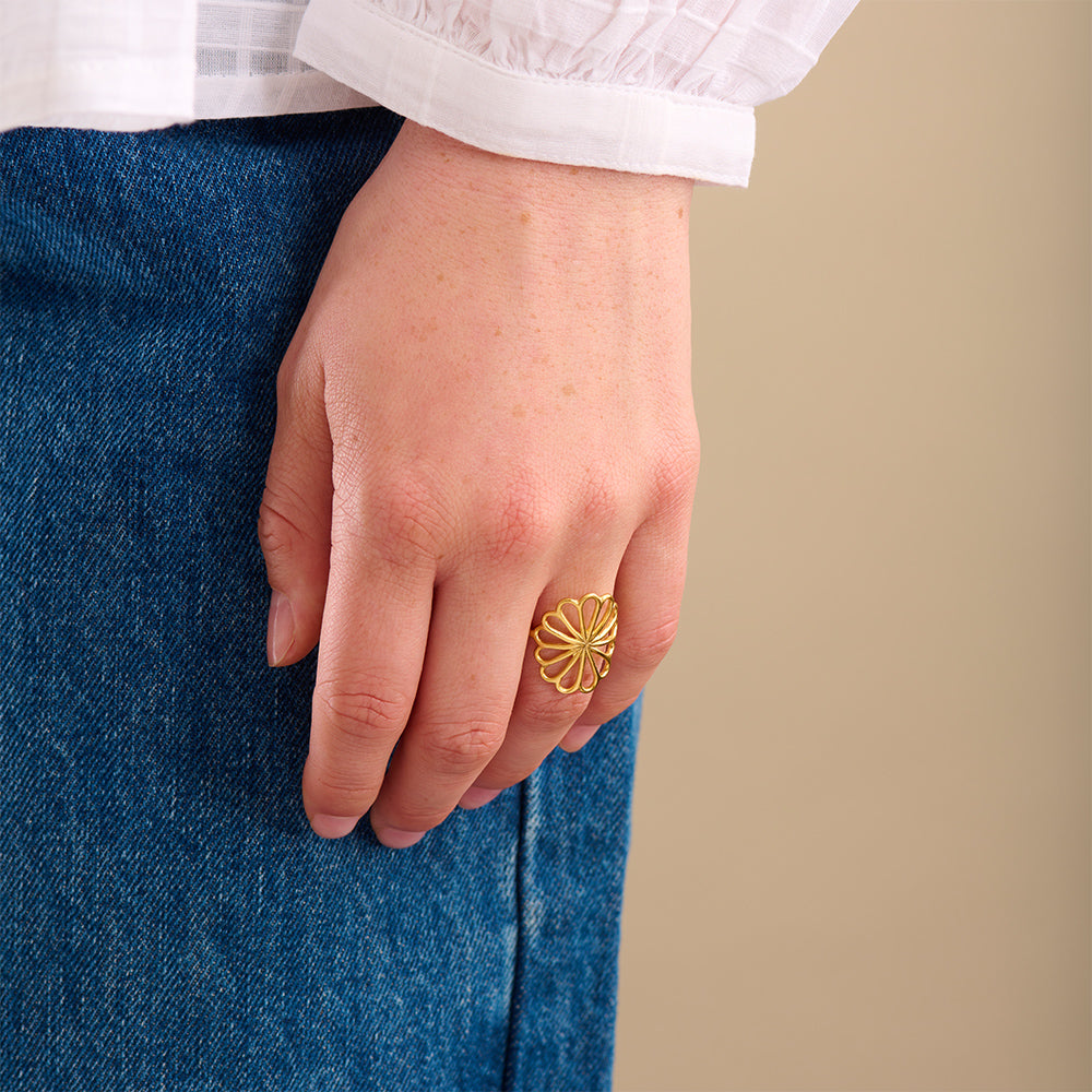 Ring Large Bellis - gold