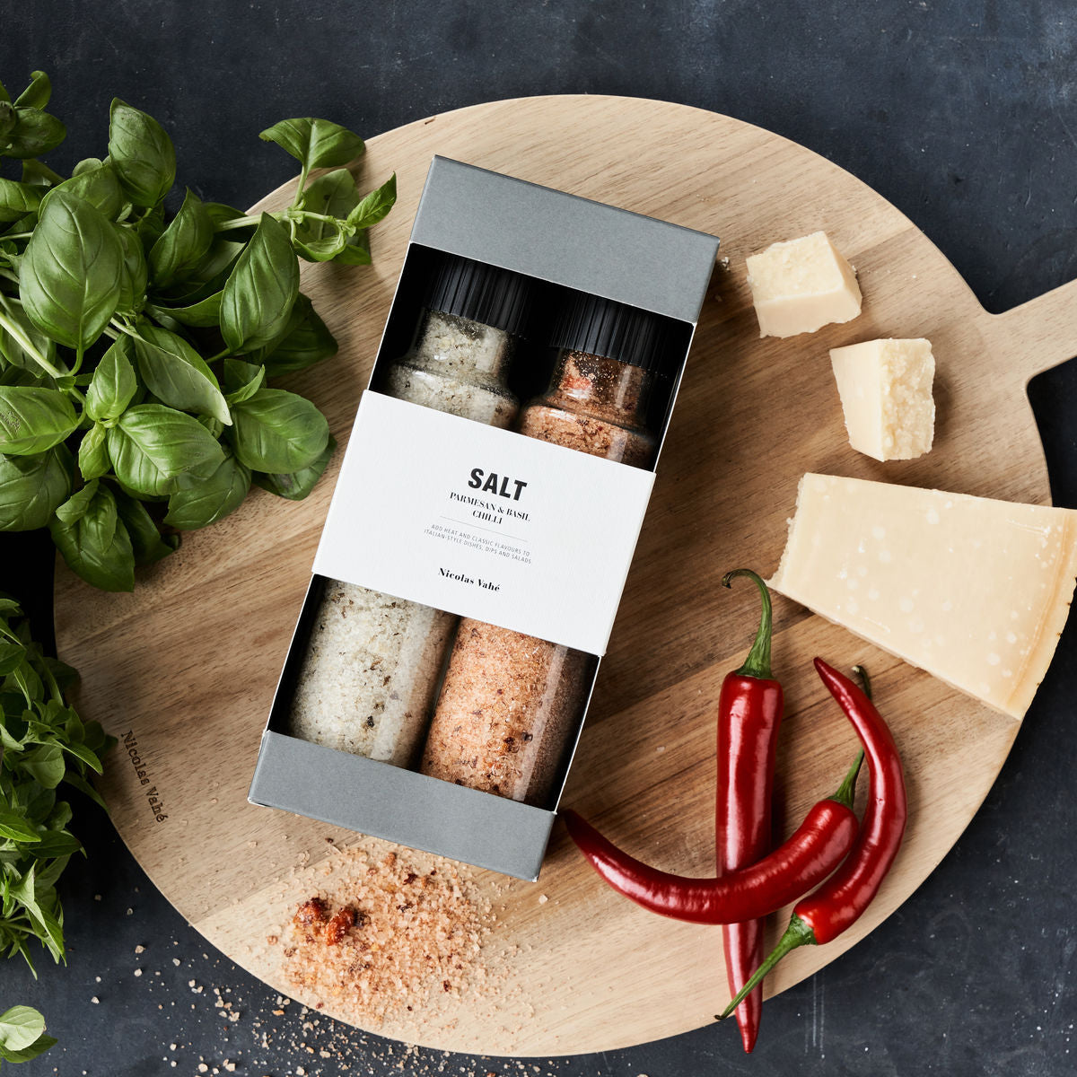 Geschenkbox - Parmesan & Basil salt & Chilli salt
