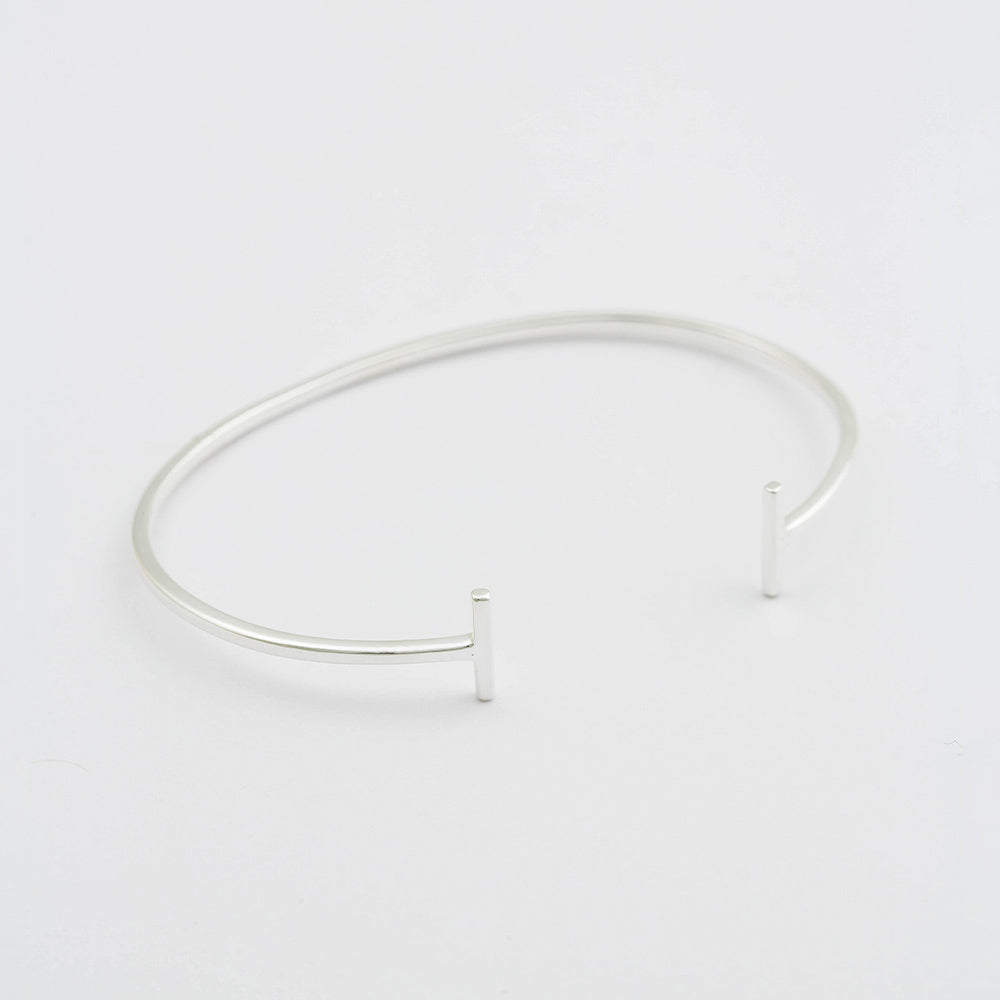 Armreif Strict Plain - silber