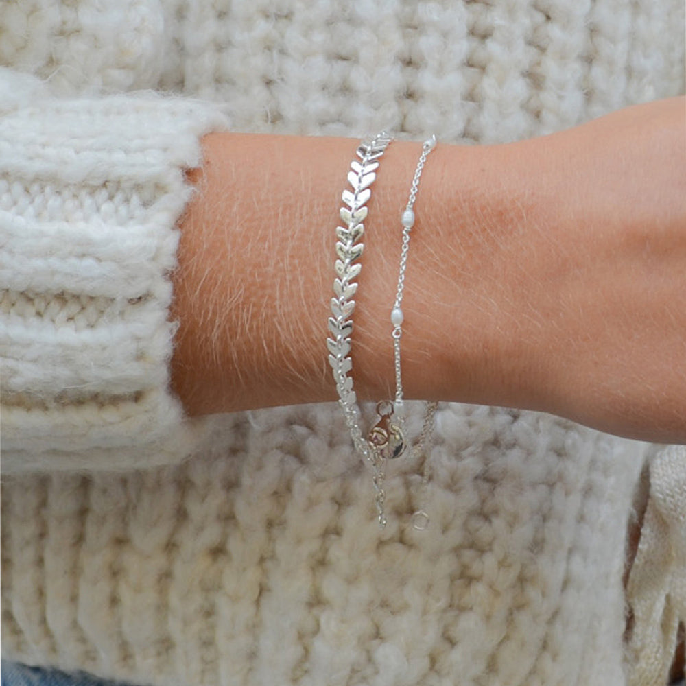 Armband Layers Olivia - silber