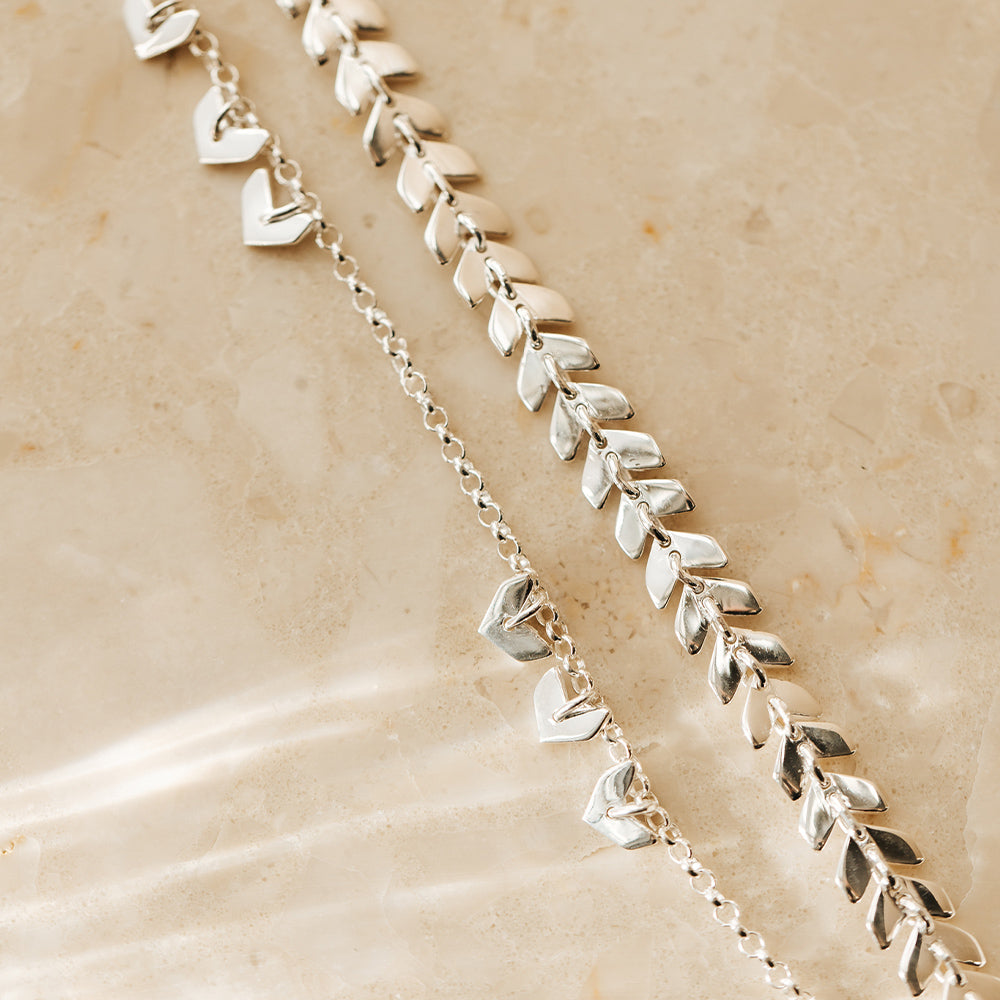 Armband Layers Olivia - silber