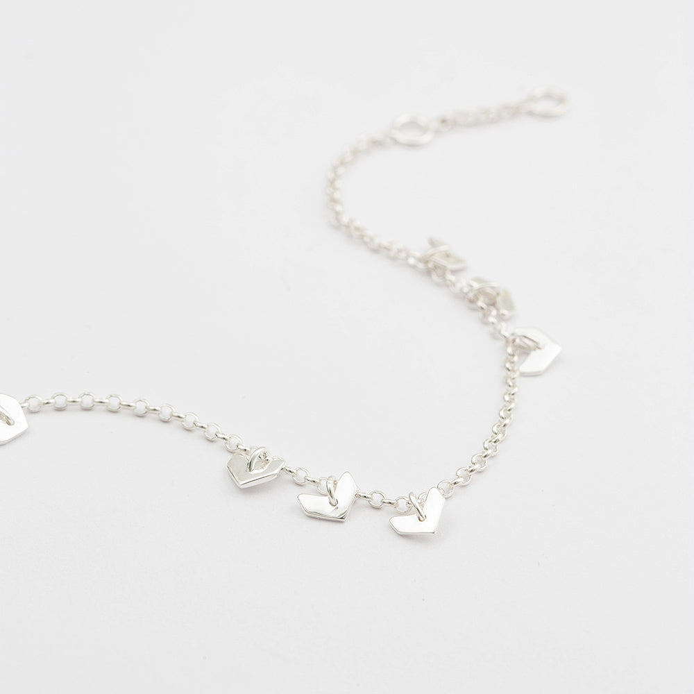 Armband Layers Bianca - silber