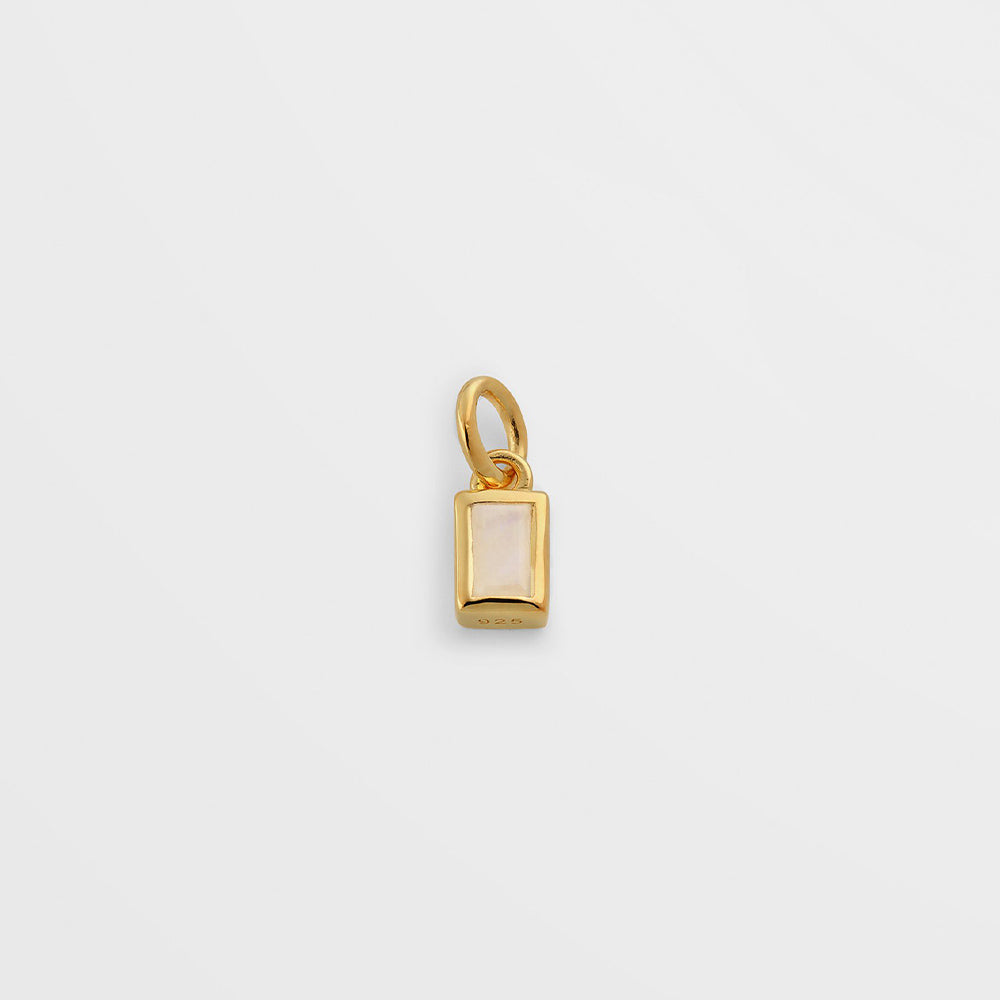 Anhänger Beloved Squared mit Mondstein - gold