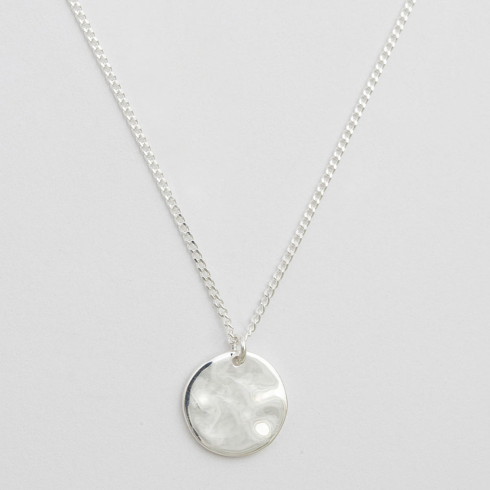 Halskette Minimalistica Hammered - silber