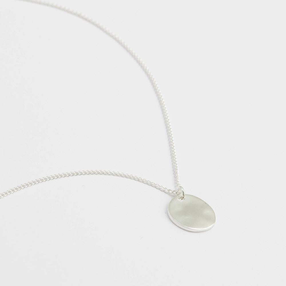 Halskette Minimalistica Hammered - silber