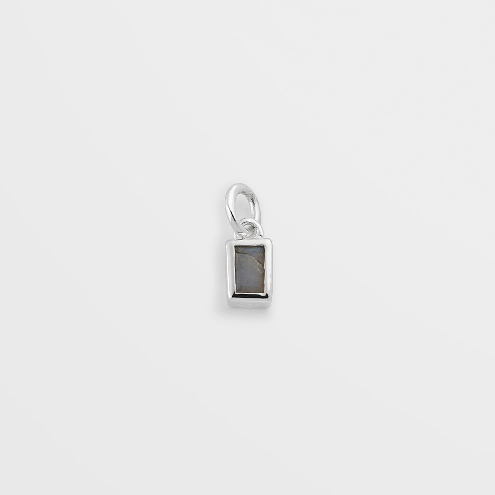 Anhänger Beloved Squared mit Labradorit - silber