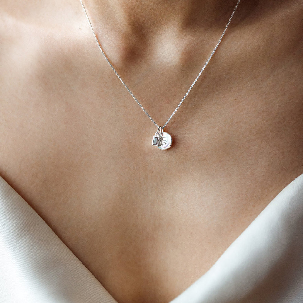 Anhänger Beloved Squared mit Labradorit - silber