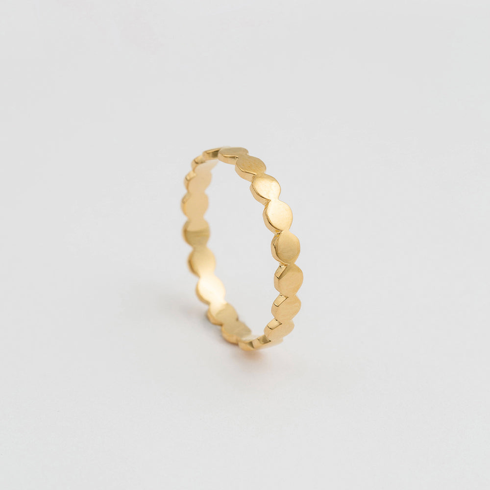 Ring Beaches Flat Dots - gold
