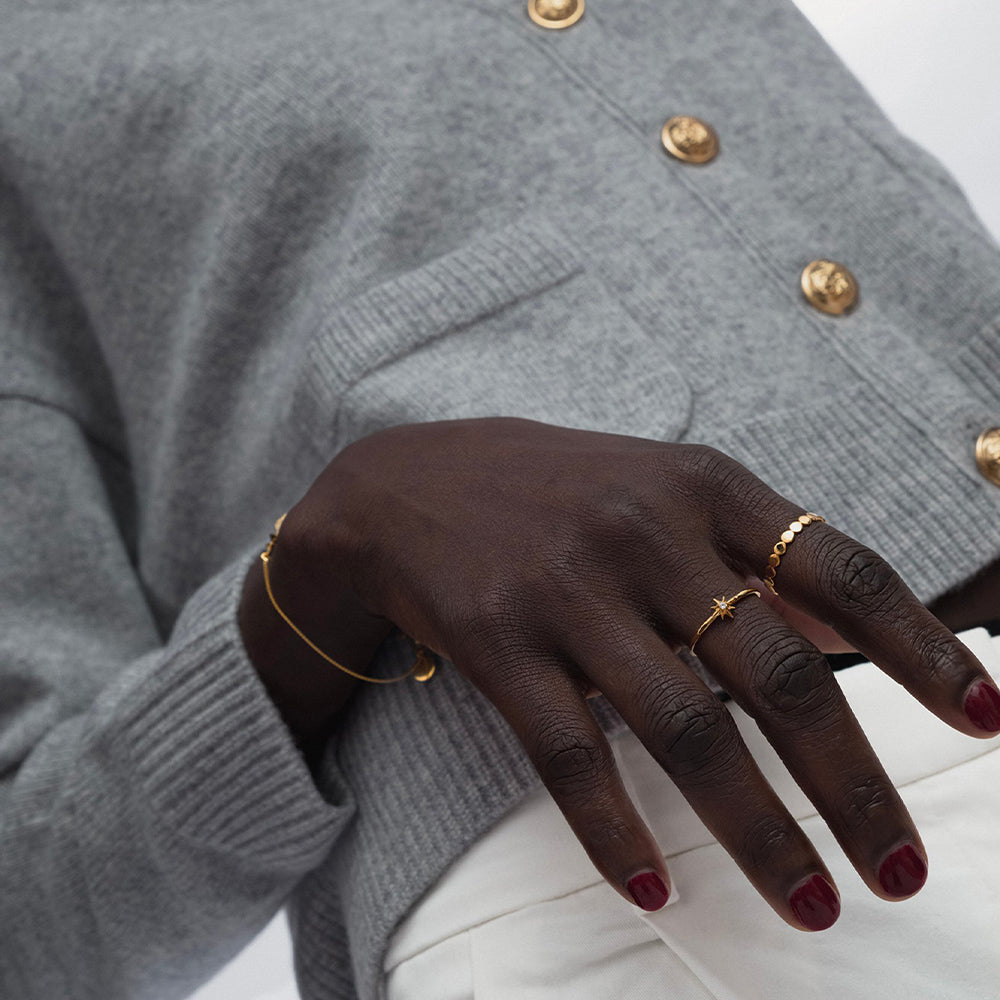 Ring Beaches Flat Dots - gold