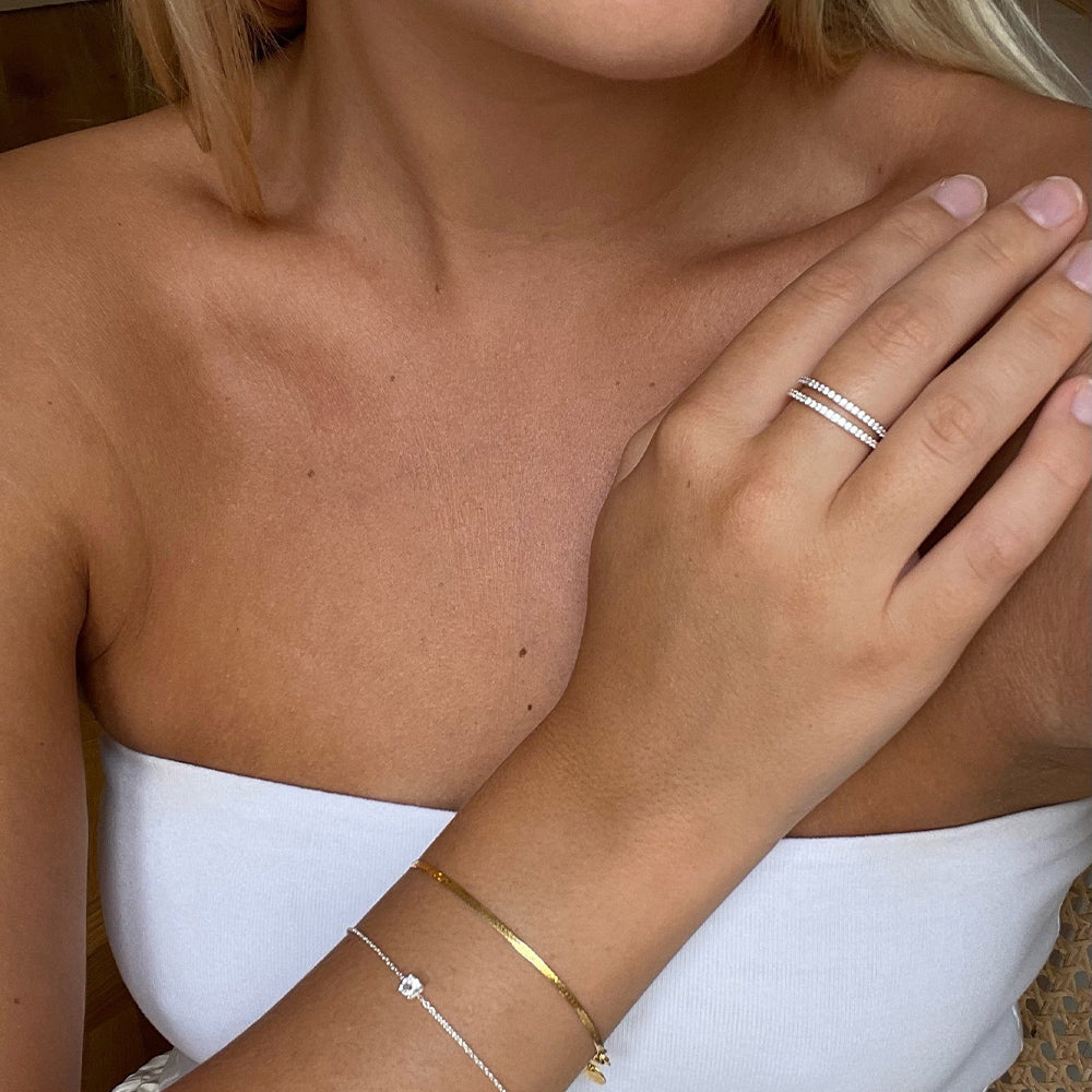 Ring Tiny Sparkle - silber