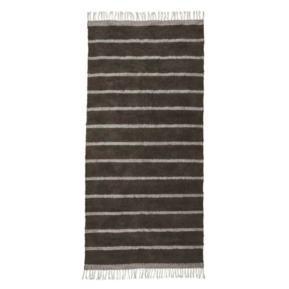 Teppich Chen - dunkelbraun 90 x 200 cm
