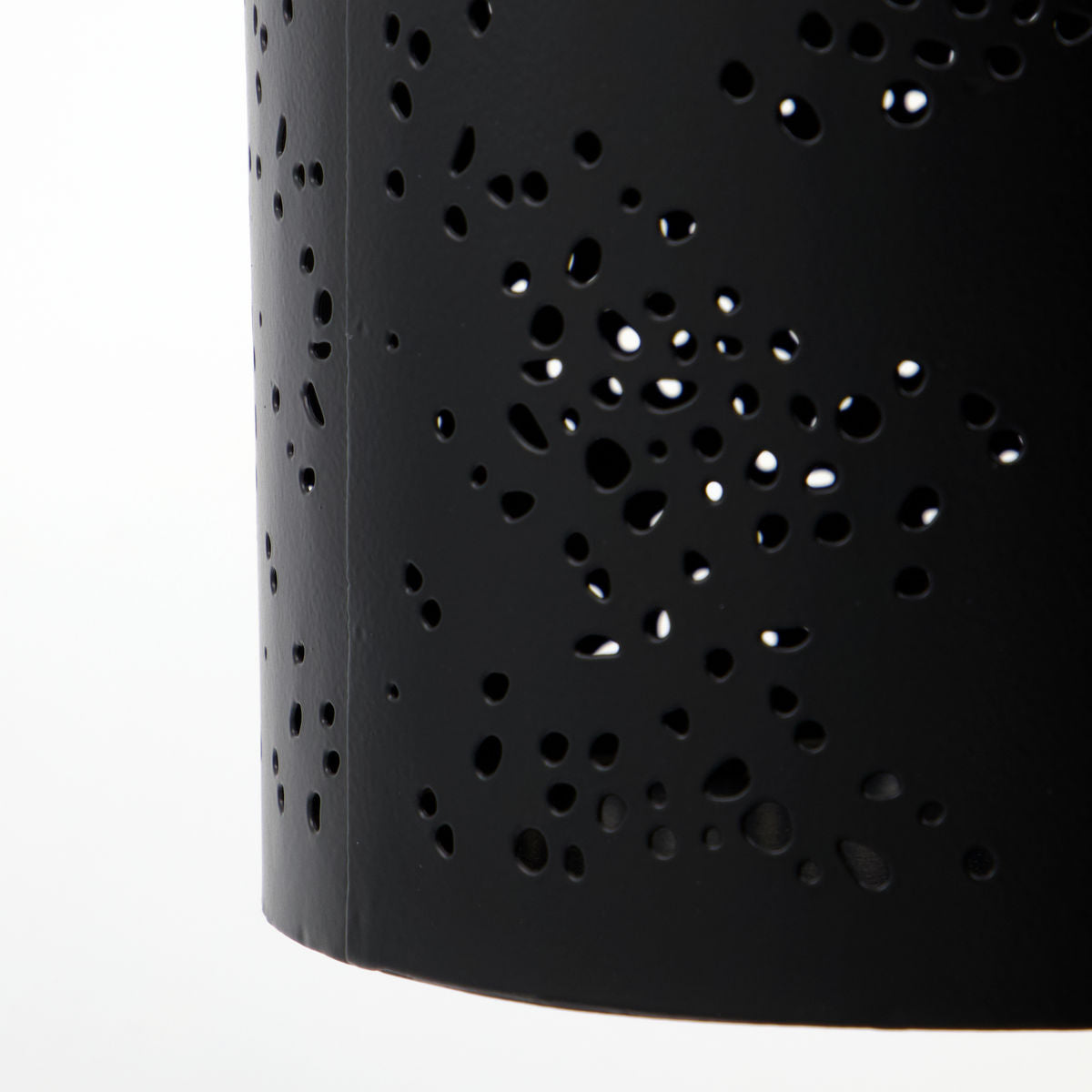 Teelichthalter Rando - schwarz 19 cm