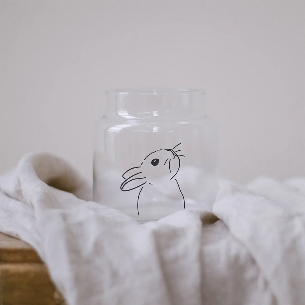 Vase/Teelichthalter Hase - 10 cm