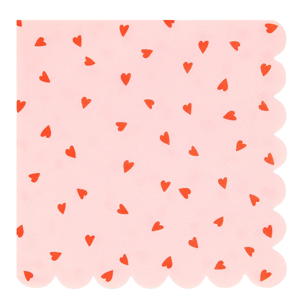 Servietten Heart - groß 16 Stk.