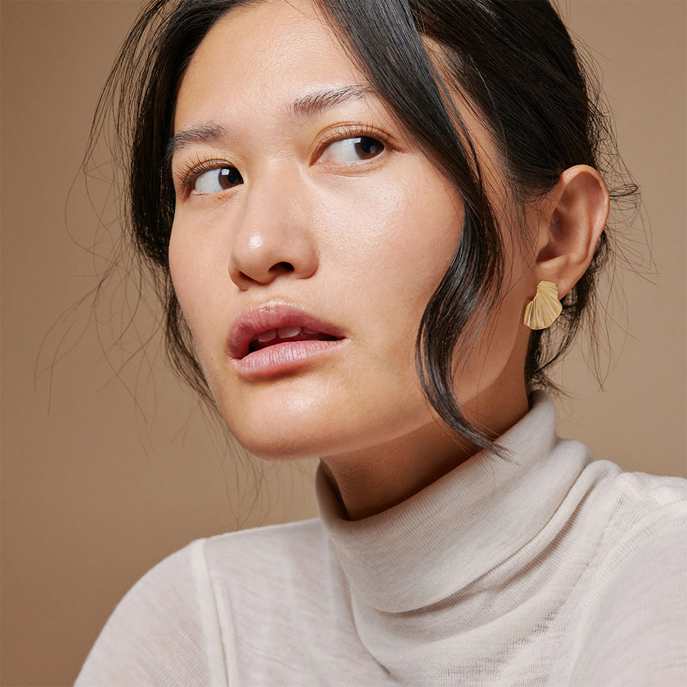 Ohrstecker Wave - gold