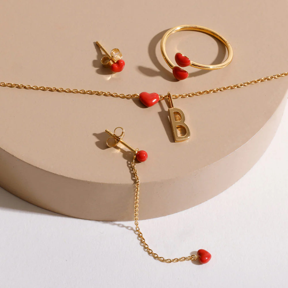 Ohrstecker Little Big Love Earstuds - gold