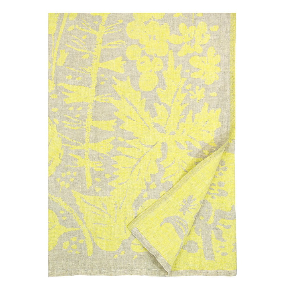 Strandtuch aus Leinen VILLIYRTIT - yellow-linen