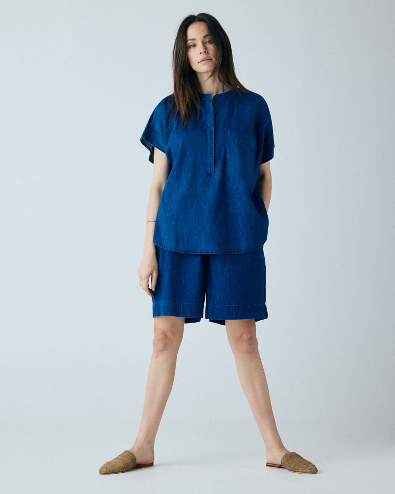 Jeansshirt Colombo - Clear blue denim / Medium Denim