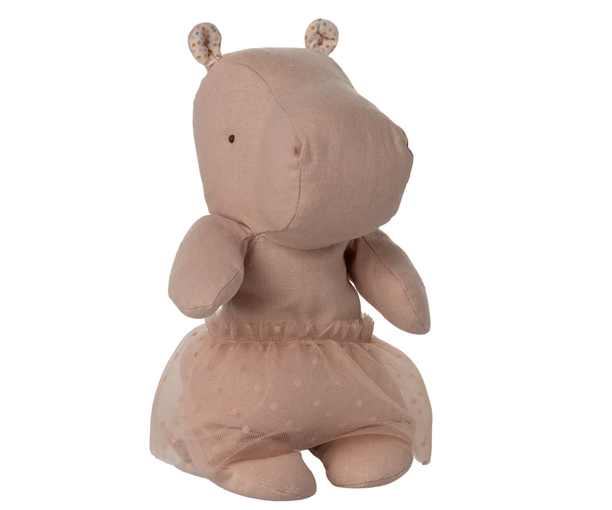Nilpferd mit Ballett-Tutu - Soft Rose