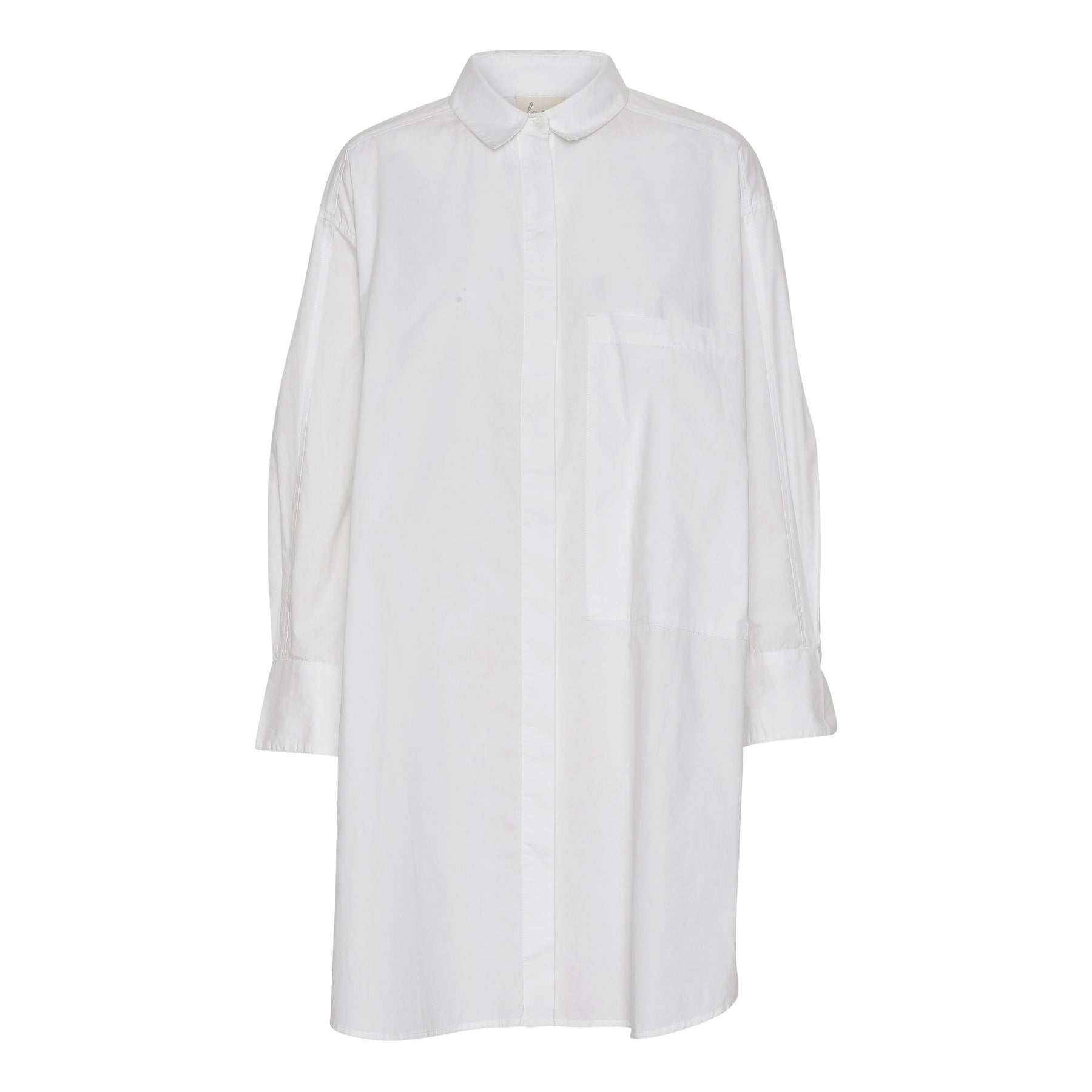 Lange Bluse Lyon - Bright White / Weiß