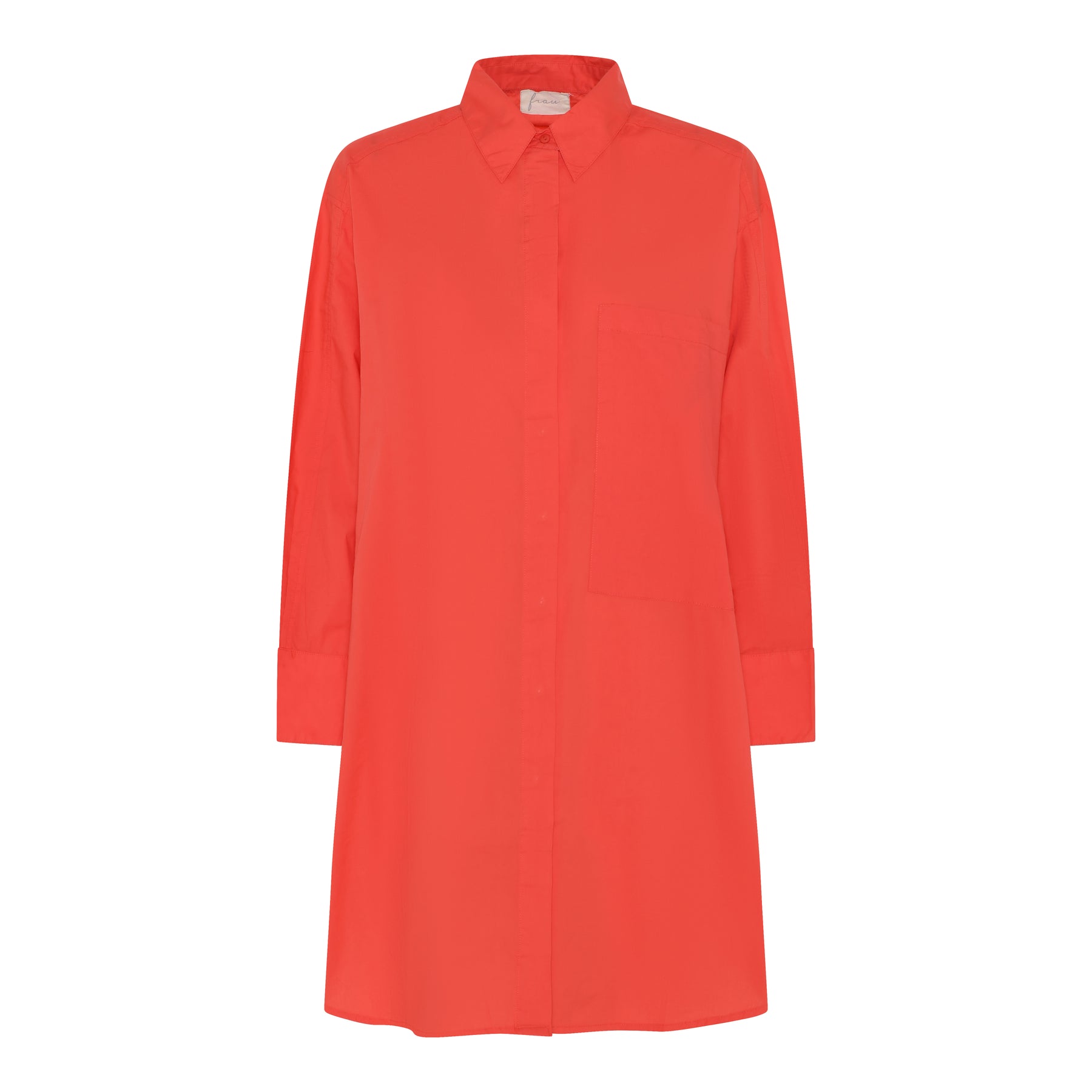Lange Bluse Lyon - Hot Coral / Koralle