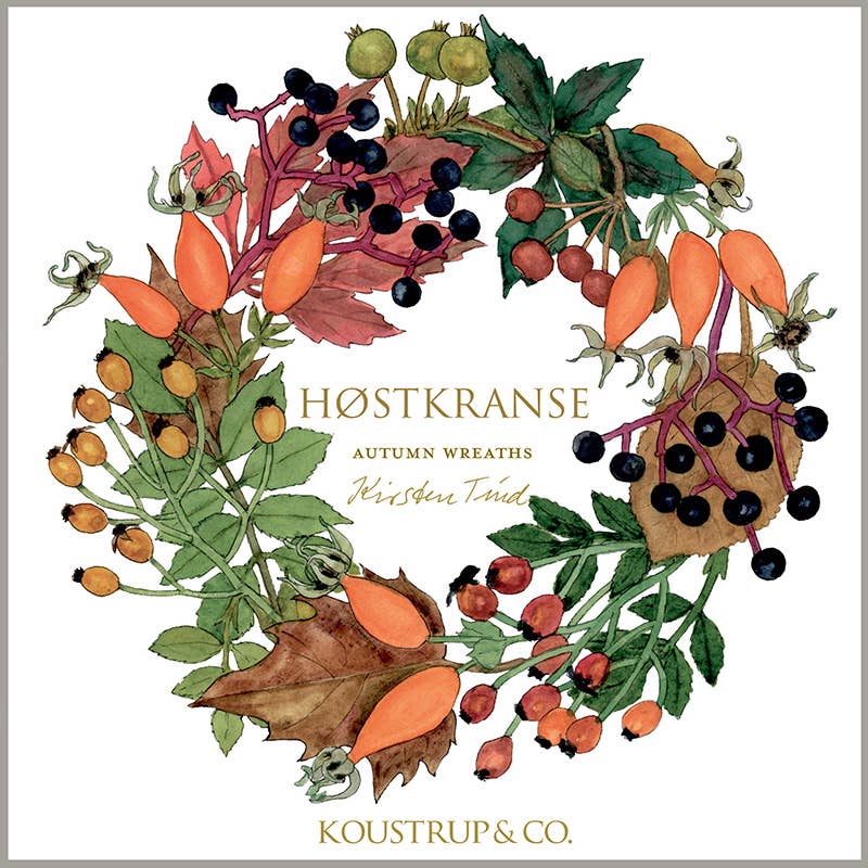 Kartenordner Herbstkränze - Grußkarten mit Umschlägen (8 Stk.)