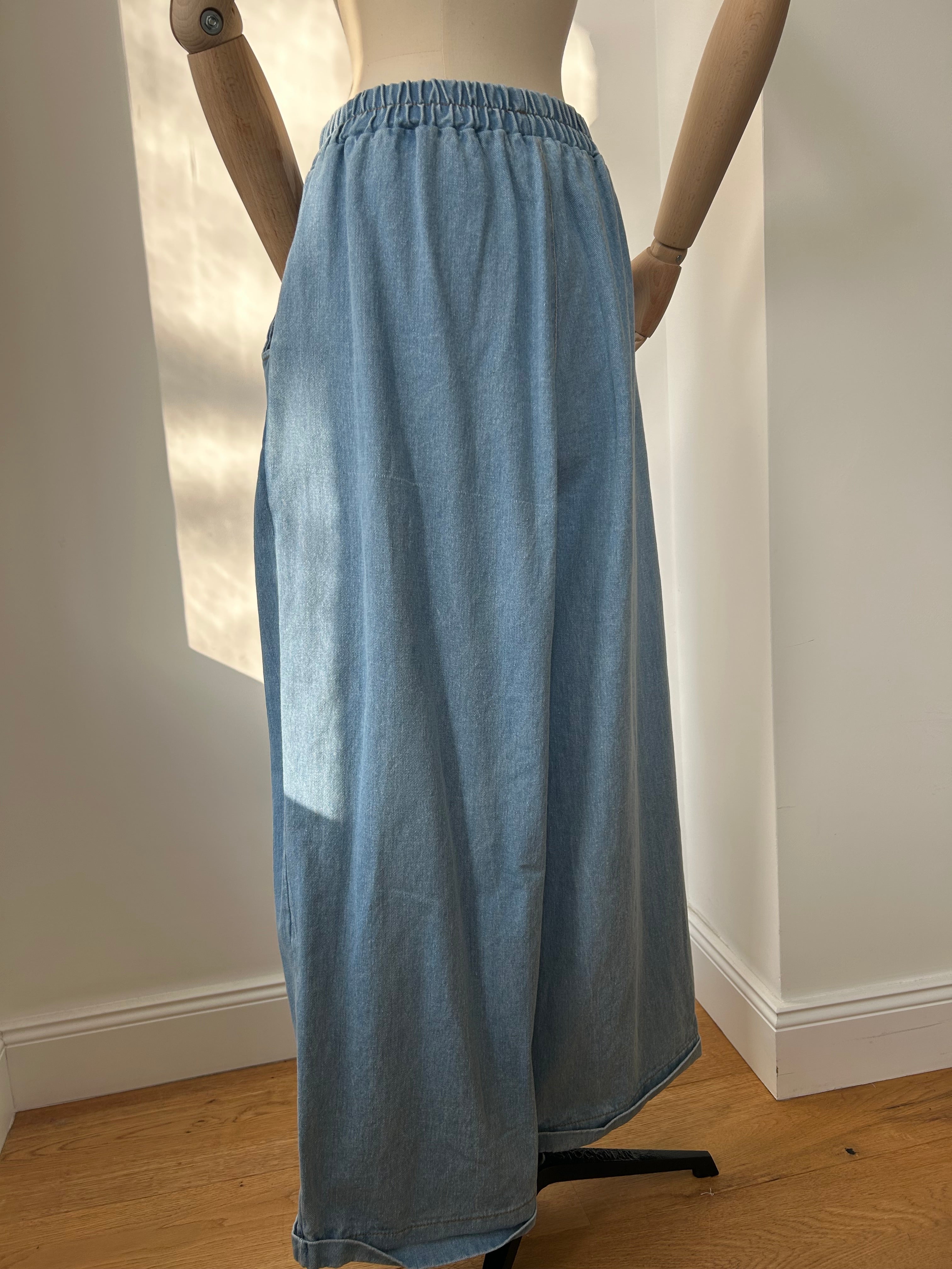 Culotte Palazzo-Hose - denim hell