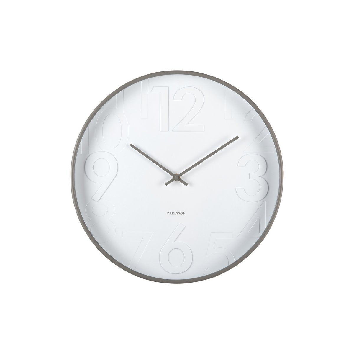Wanduhr Fasten - Grau