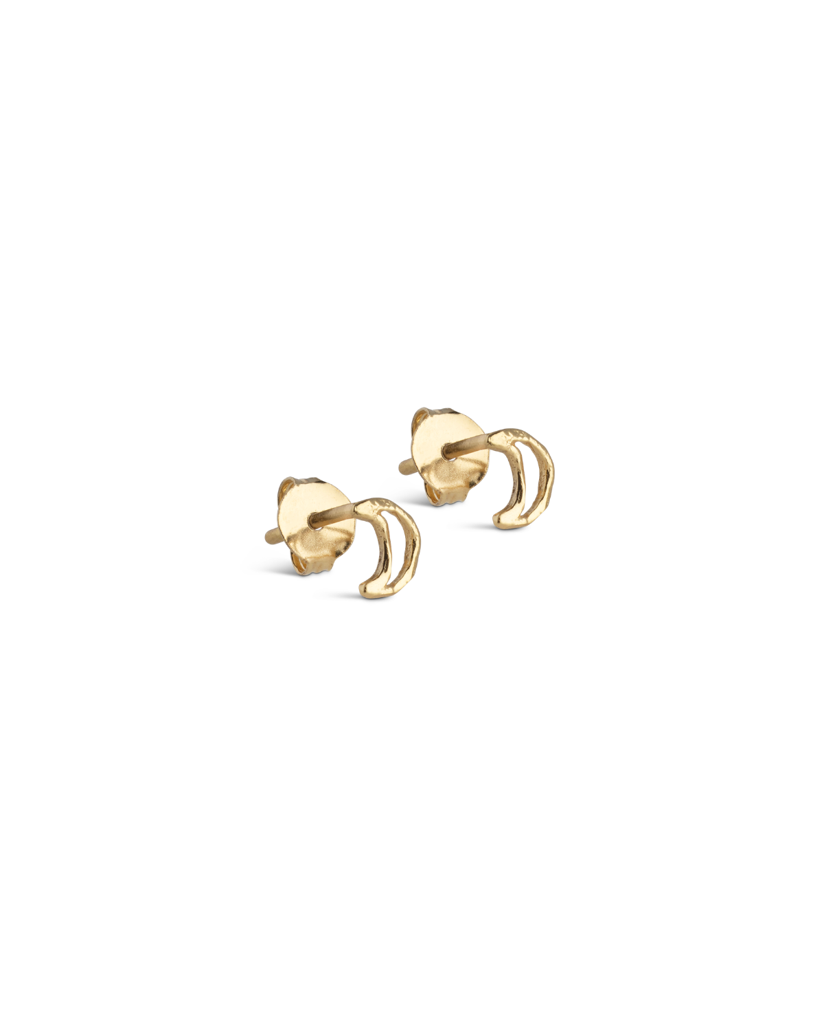 Studs Organic Moon - Gold