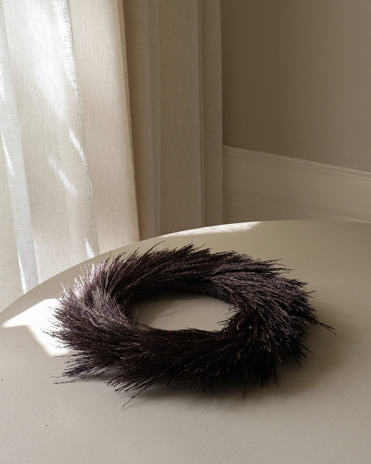 Kranz Pampasgras - Purple Pampas Grass Wreath (Ø 40 cm)