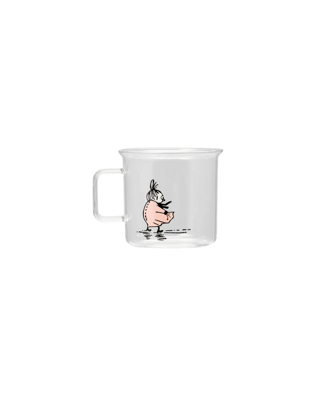 Mumin Glastasse aus Borosilikatglas - Little My Rosa 350 ml