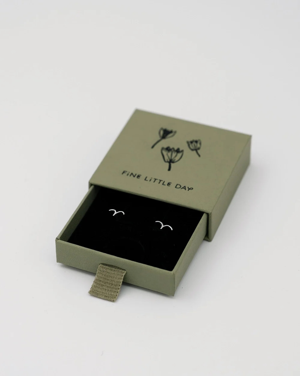 Ohrstecker Vogel - Silber