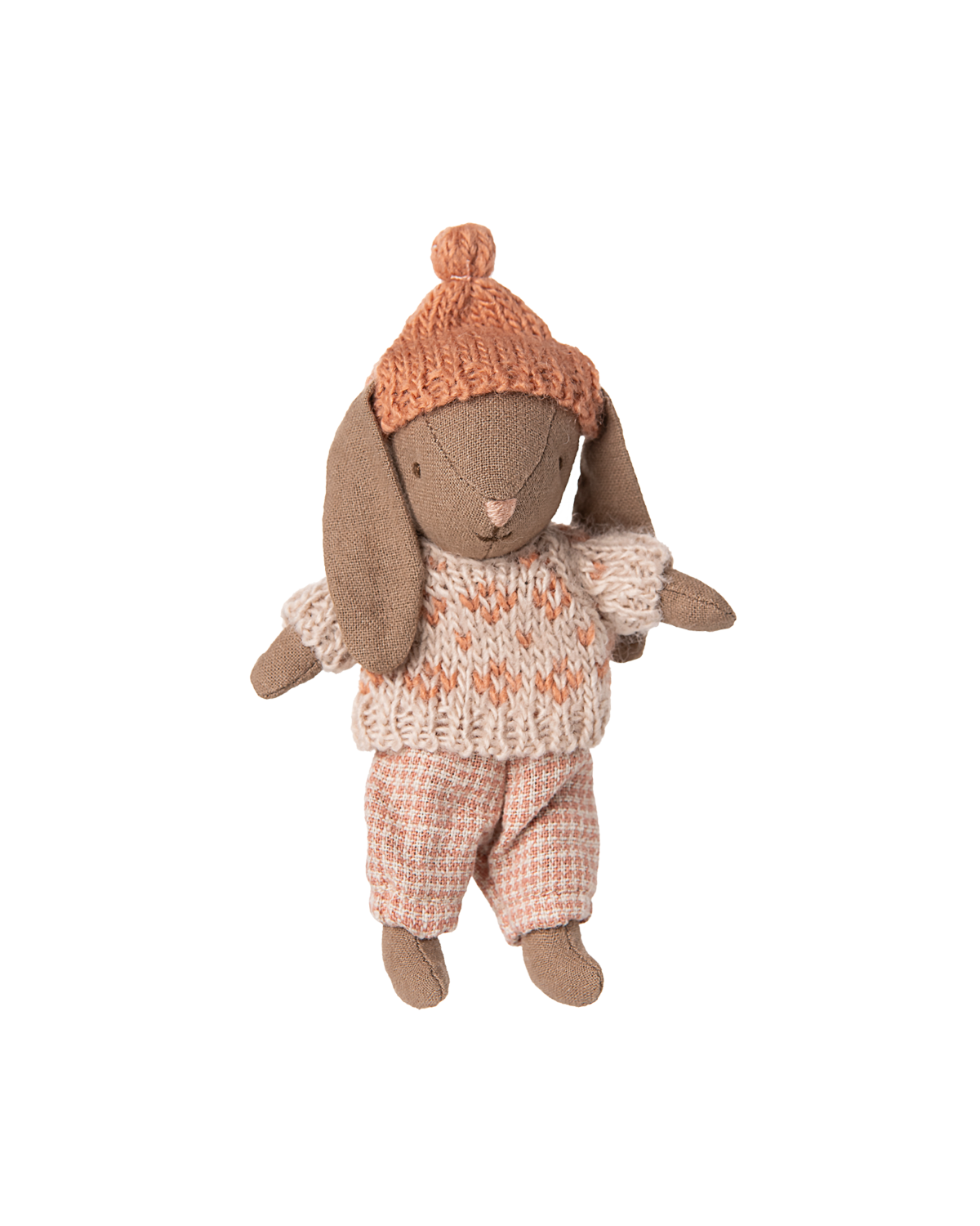 Winterhase Micro - Braun/Rosa