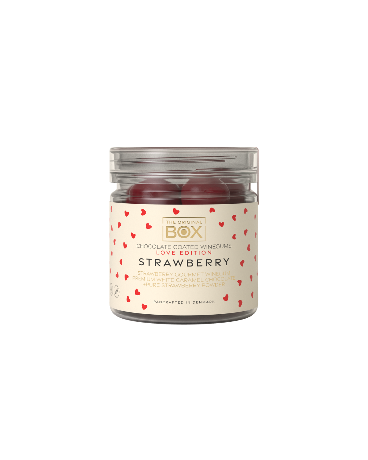 Fruchtgummi mit Schokolade – LOVE EDITION - Strawberry - 110 g
